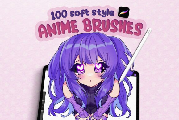 100 Procreate Anime Soft Style Brushes: A Complete Digital Toolkit