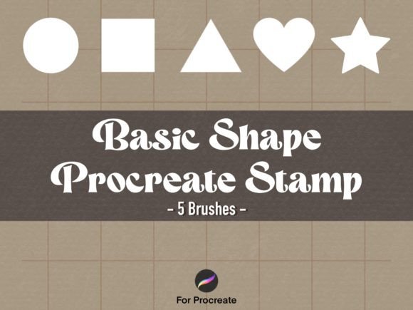 5 Basic Shapes Procreate Brush Stamp: Streamline Your Design Workflow