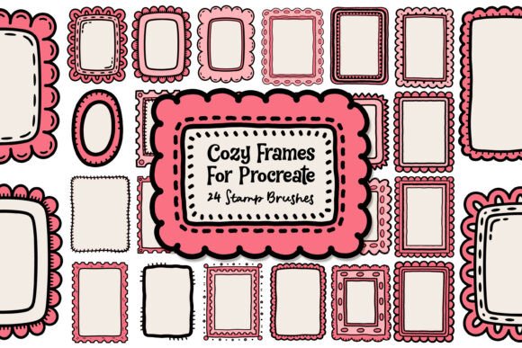 Crisp, No-Grey Frame Brushes for Procreate