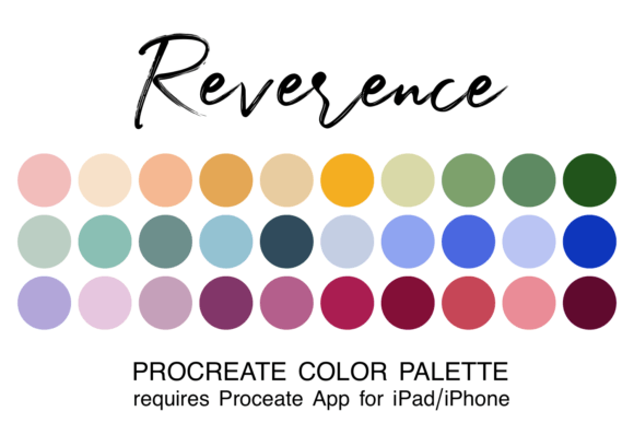 Discover the Reverence Procreate Color Palette for Digital Art