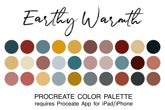 Earthy Warmth Procreate Color Palette: Your Guide to Natural Digital Art