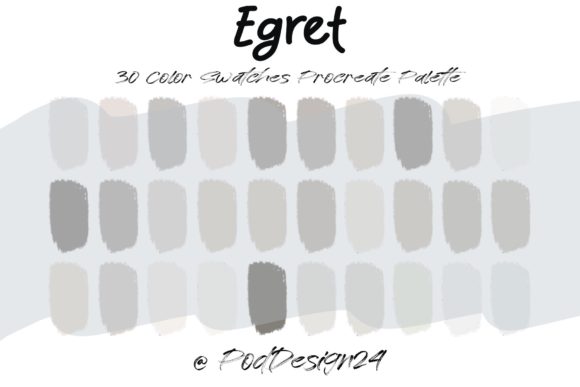 Egret Color Palette: Your Go-To Procreate Swatch Collection