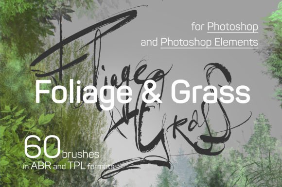 Foliage & Grass: 60 Realistic Brushes for Photoshop