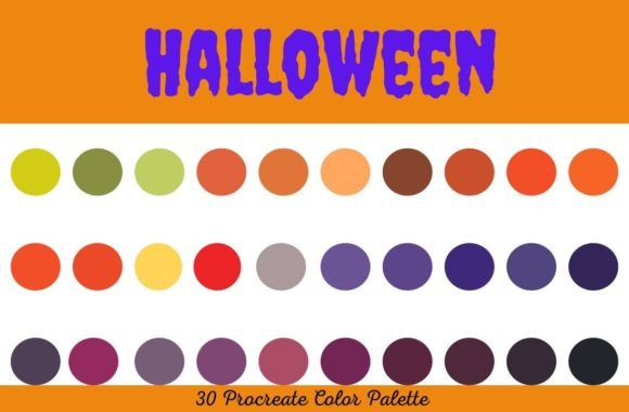 Halloween Color Palettes for Procreate: Capture Spooky Season