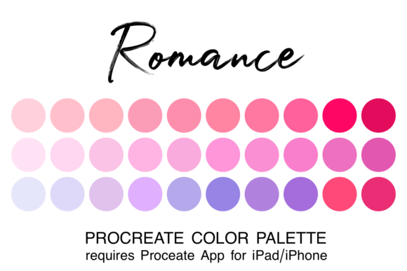 Romance Procreate Color Palette: Your Shortcut to Elegant Digital Art