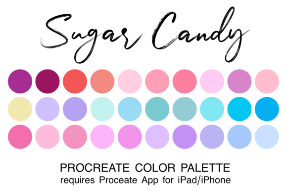 Sugar Candy Procreate Color Palette: Sweeten Your Digital Art