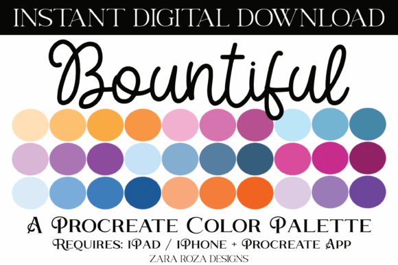 Unlock Vibrant Digital Art with the Bountiful Procreate Color Palette