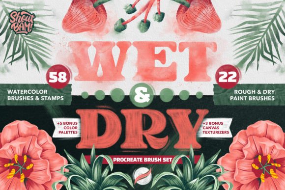 Unlocking Texture: The Wet & Dry Procreate Brush Set for Digital Artists