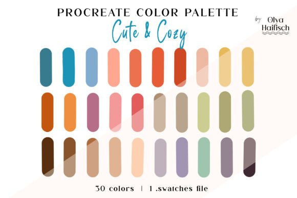 Why the Cute Cozy Procreate Palette is a Designer's Secret Weapon